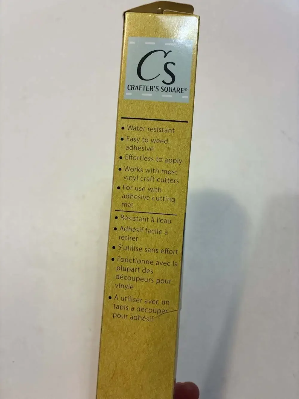 Crafter's Square Permanent Glitter Vinyl Paper, Gold, 12 in. x 48 in.